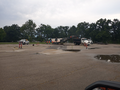 Lake Bloomington Parking Lot Patching 01