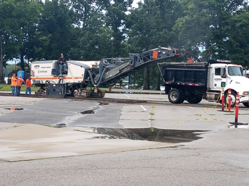 Lake Bloomington Parking Lot Patching 02