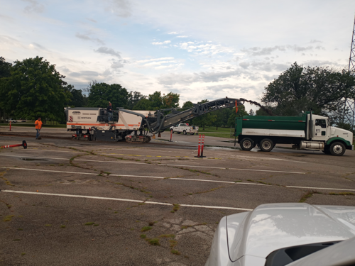 Lake Bloomington Parking Lot Patching 04