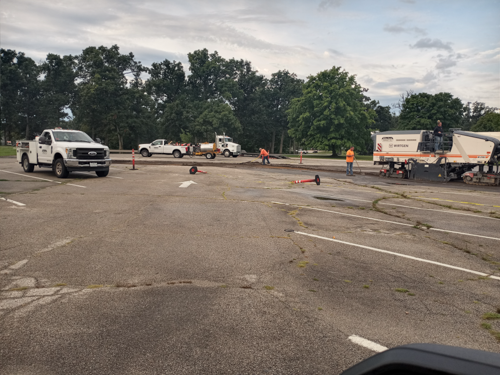 Lake Bloomington Parking Lot Patching 05