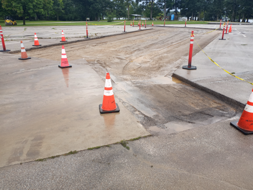Lake Bloomington Parking Lot Patching 07