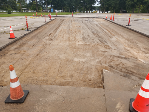 Lake Bloomington Parking Lot Patching 08